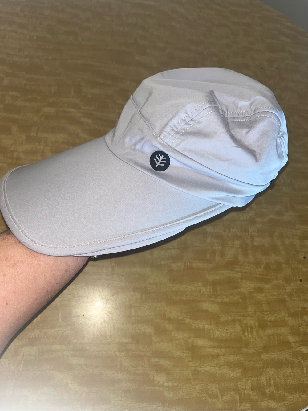 Coolibar Olivia Light Gray Sunblocking UPF 50+ Visor Cap